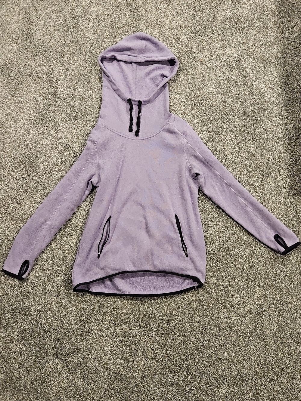 Lilac Hooded Pullover Sweatshirt